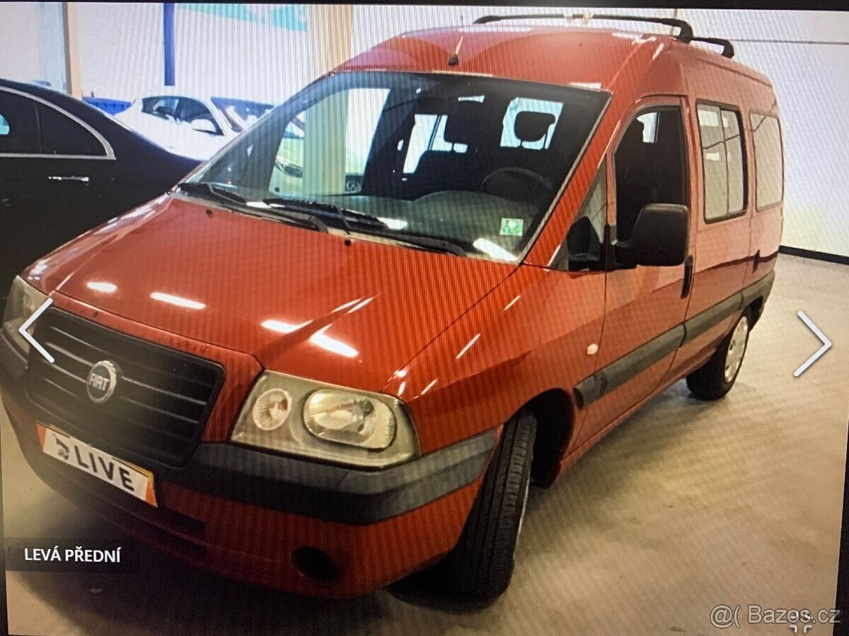 Fiat Scudo 2.0i Benzin 100kw 8- mistní rok v. 5/2006