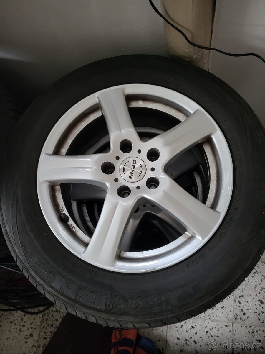 Alu kola ENZO 5x112 16",  letní pneu NEXEN 215/60 R16