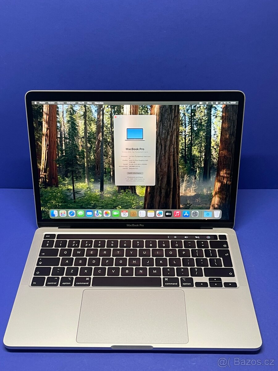 MacBook Pro 2020/16GB RAM/Intel i5/256GB SSD/Záruka