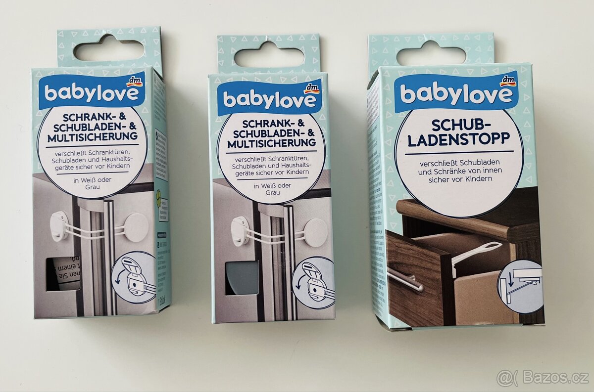 Dětské zámky (pojistky) na nábytek Babylove