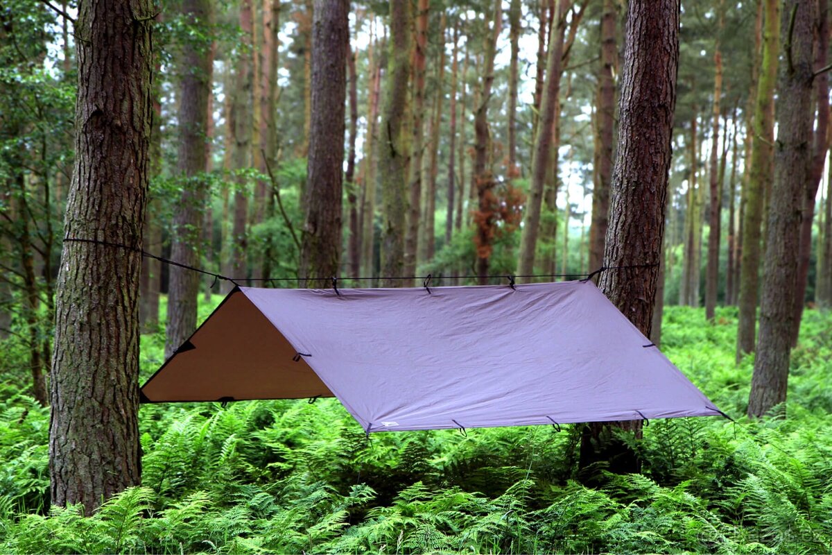 Bivakovací celta / plachta DD HAMMOCKS Tarp 3x3m - COYOTE