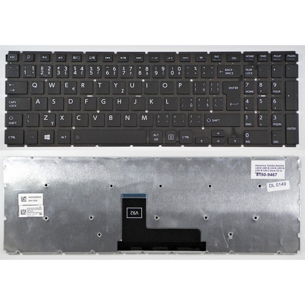 česká klávesnice Toshiba Satellite L50-B L50D-B L55-B L55D-B