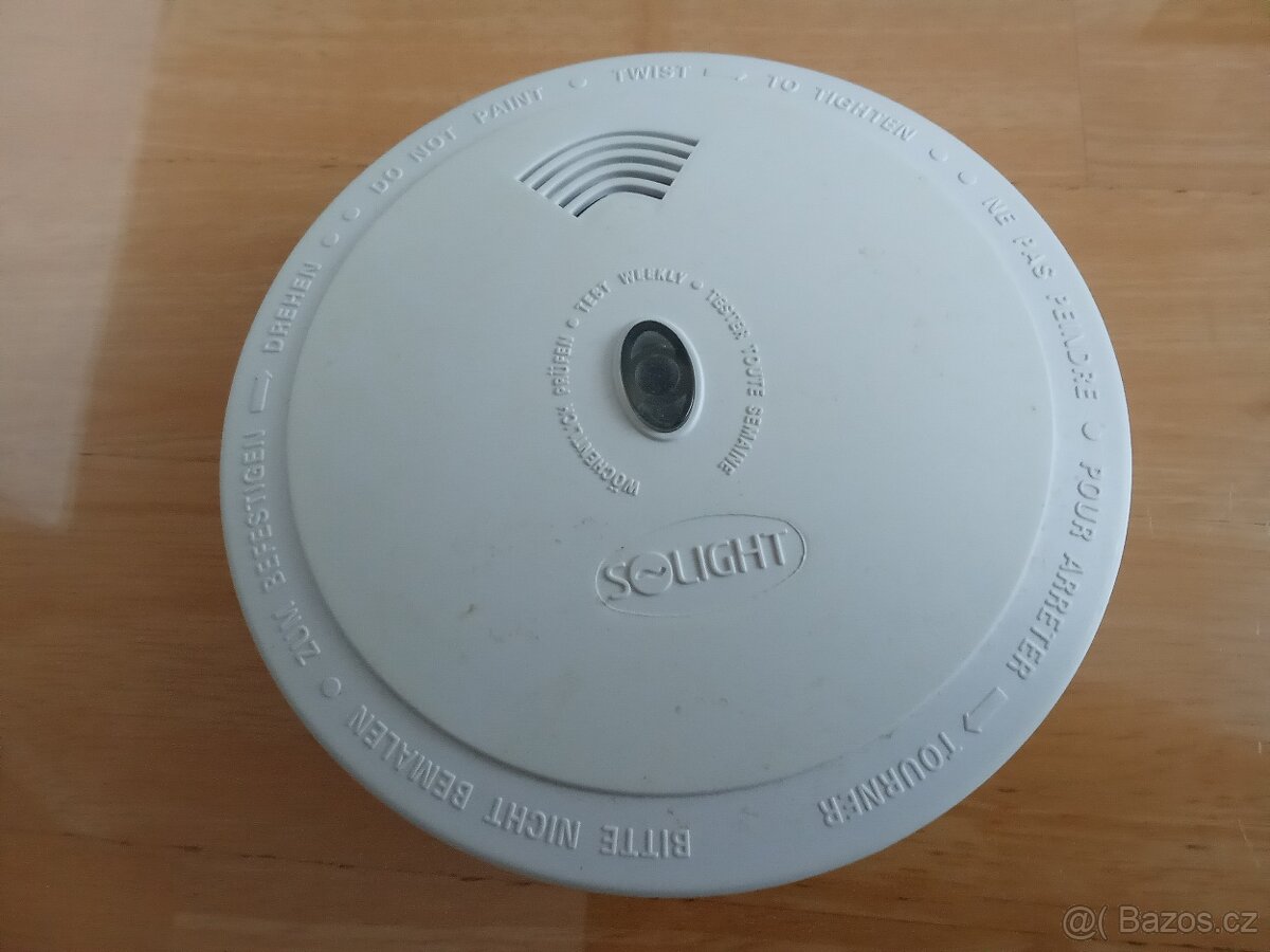 SOLIGHT Detektor spalin + CO, bílý, 9V