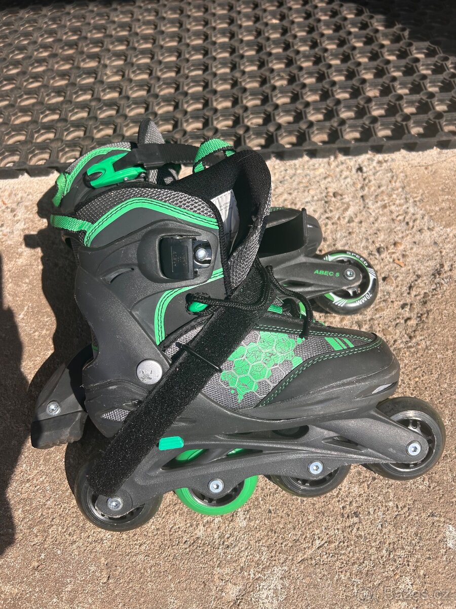 Dětské inline kolečkové brusle nastavitelné