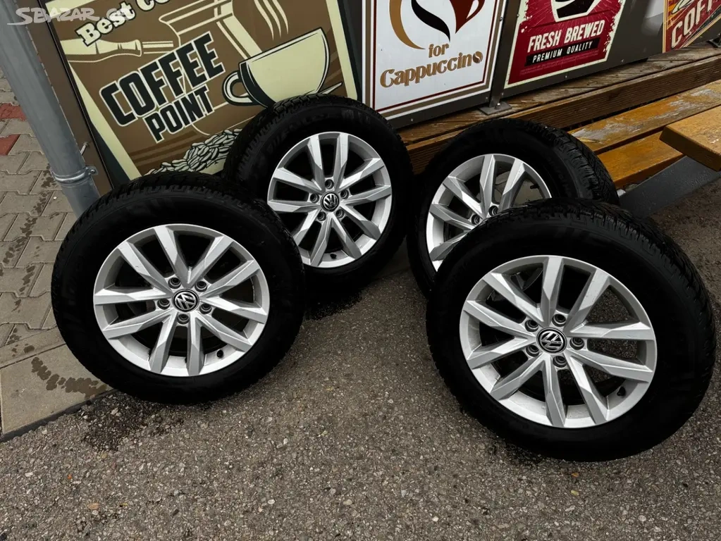 VW DISKY se ZIMNÍMI PNEU 215/60 R16