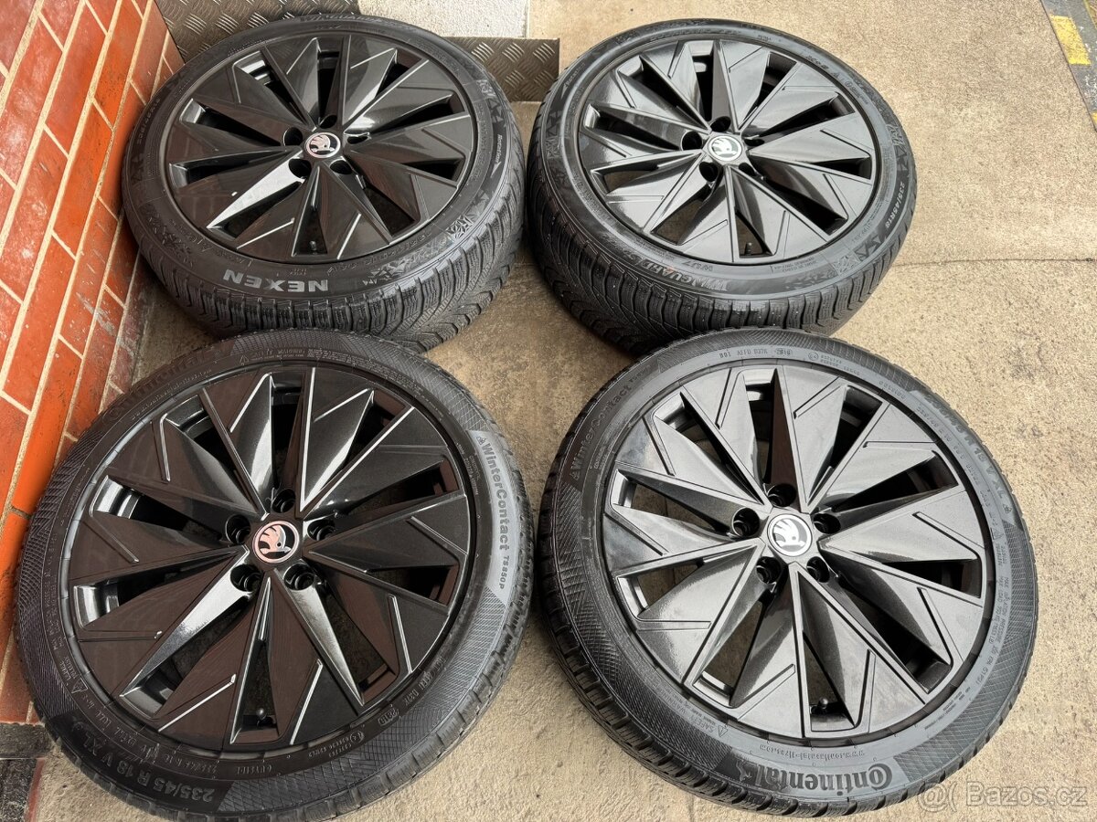 Nové Alu 18" 5x112, " PROPUS BLACK ", zimní 80% SUP3