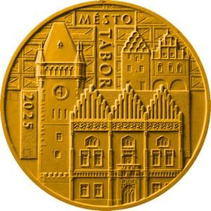 Zlatá 1/2 unce mince ČNB, Tábor, PROOF