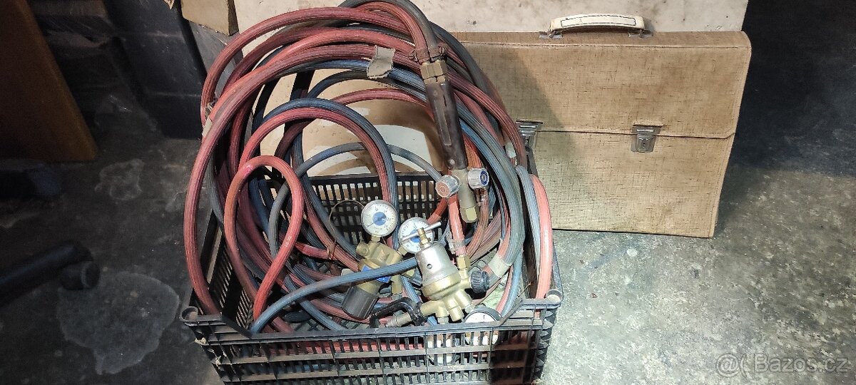 Sada Autogen budíky, hořáky hadice.