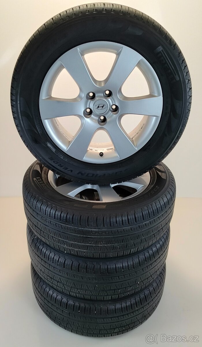 Kola na Hyundai Santa Fe 7Jx18 ET41 pneu celoroční Pirelli