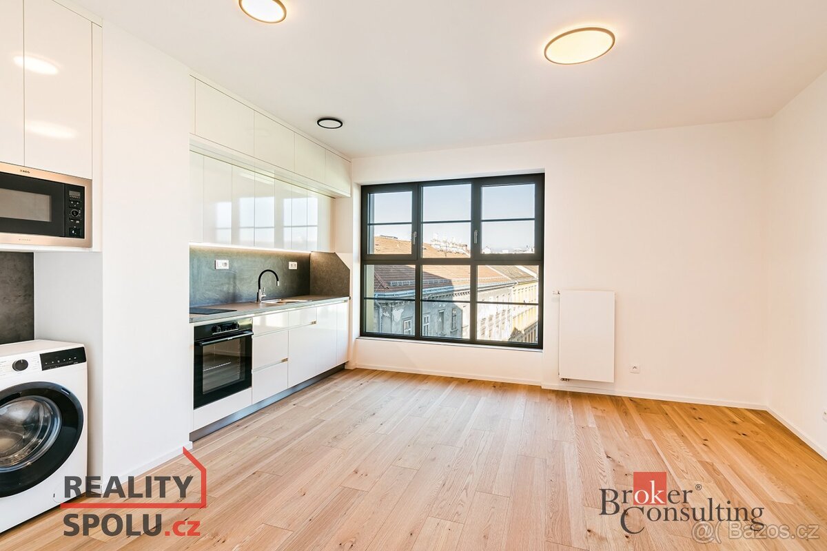 Pronájem, byty/1+kk, 30 m2, Bratislavská 946/82, 60200 Brno,