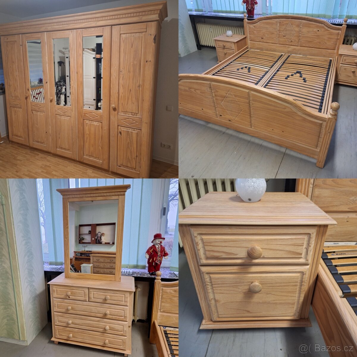 KVALITNÍ LOŽNICE PINIE TOP STAV JAK NOVÁ