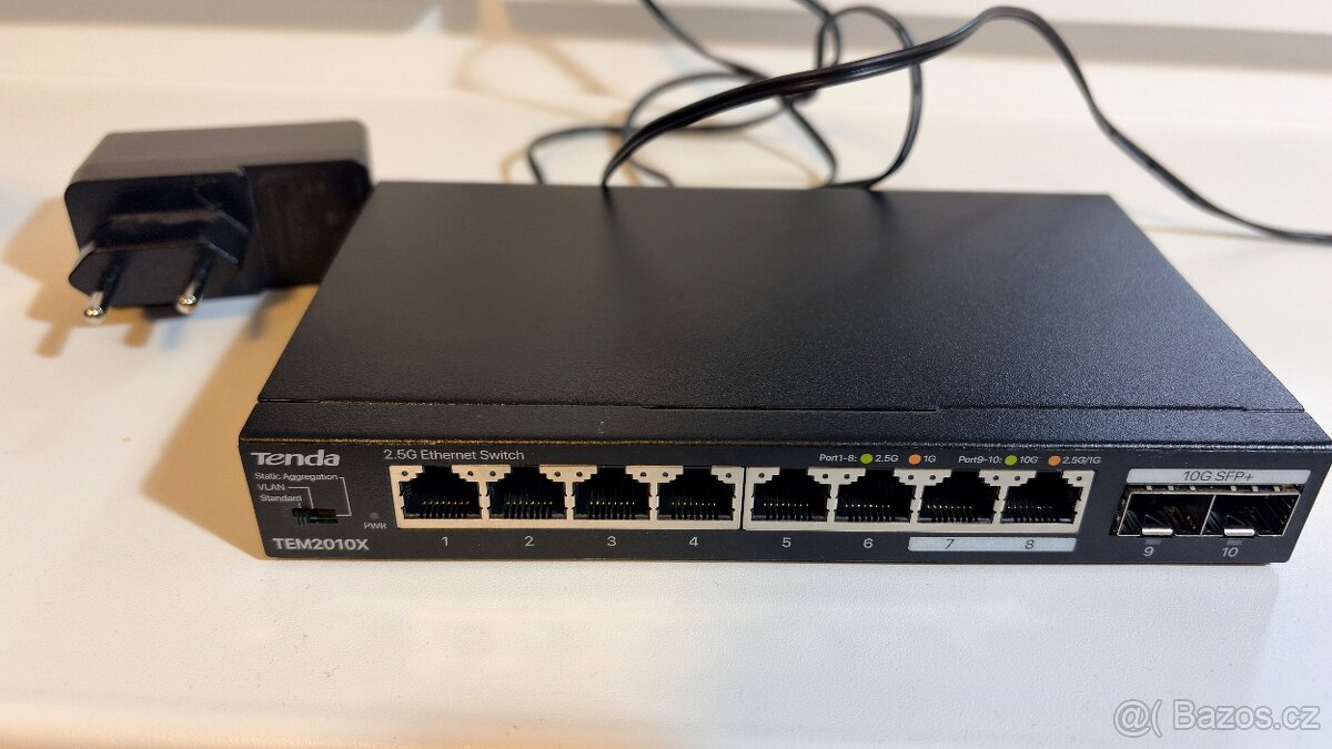 Switch - různé a SFP+ metalické moduly