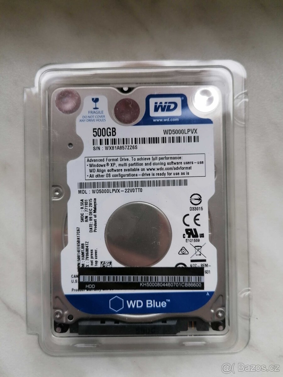 HDD WD 2.5" 500GB