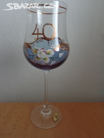Jubilejní sklenka sklenka na víno, 350 ml
