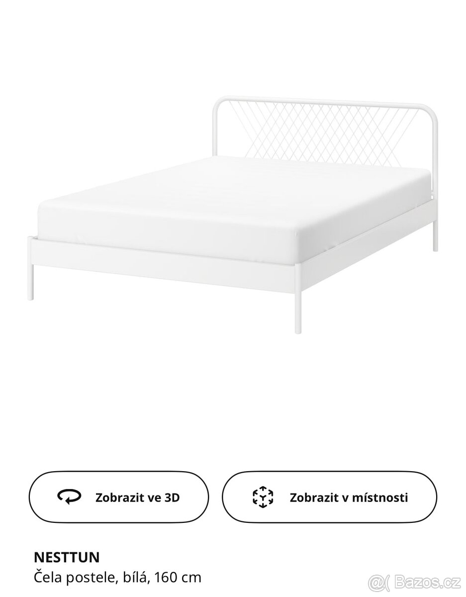 Kovová postel IKEA NESTTUN 160cm