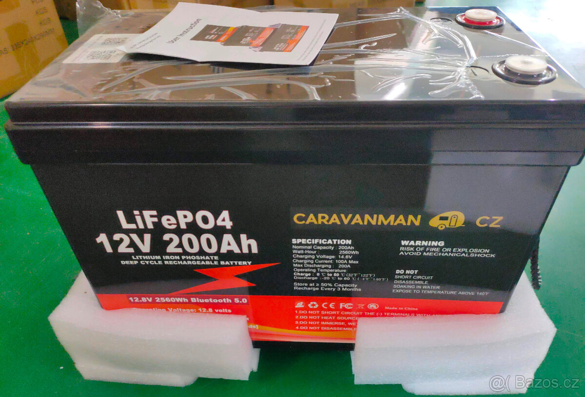 lifepo4 baterie - 100,200 a 300Ah