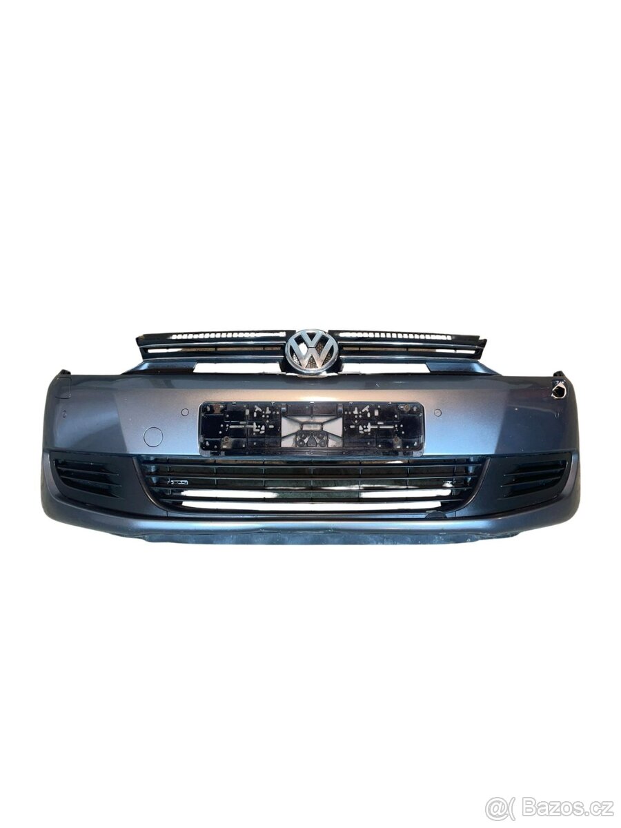 Přední nárazník tmavě šedá metalíza LA7T VW Golf 6 plus 2009
