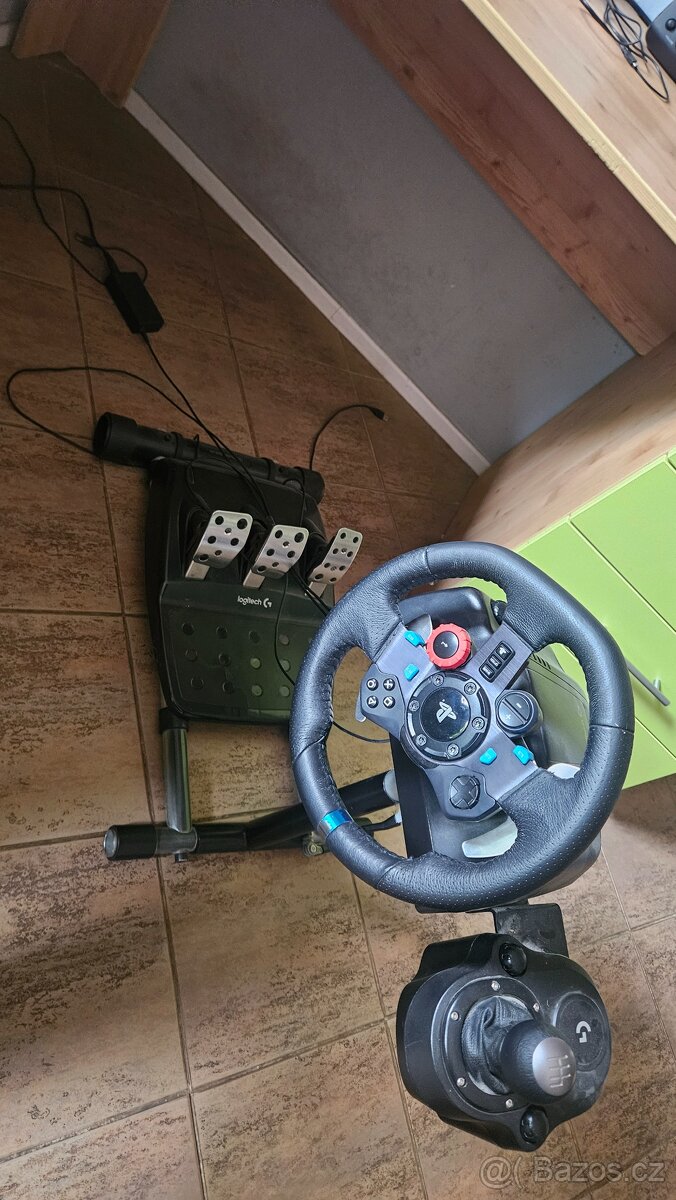 Volant logitech g29, řadička + stojan