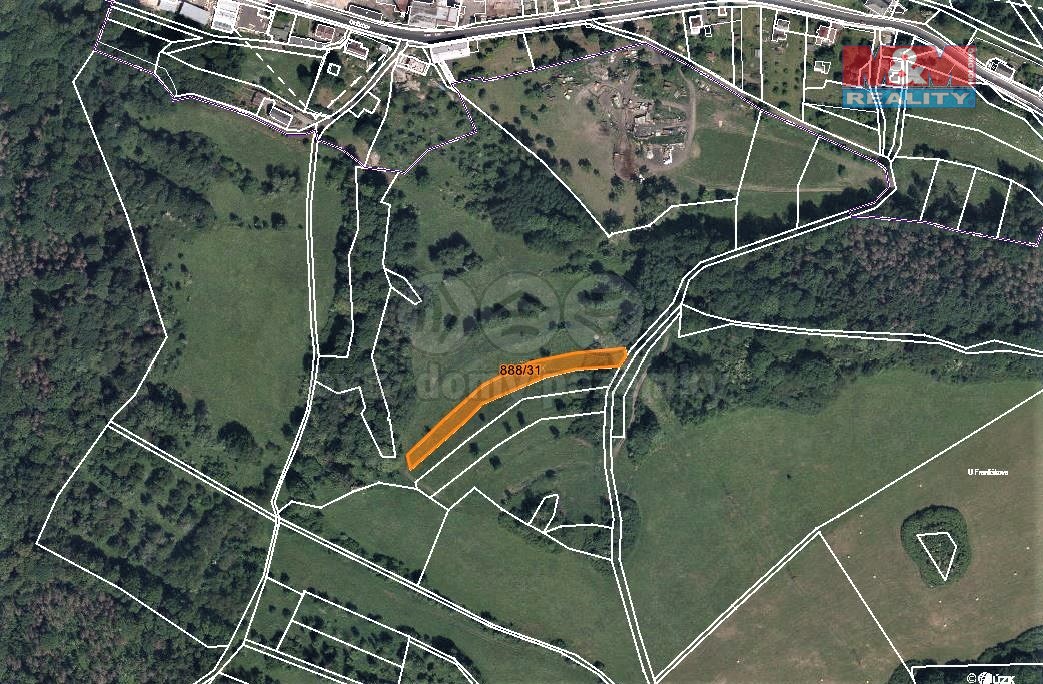 Prodej louky, 1493 m², Valkeřice