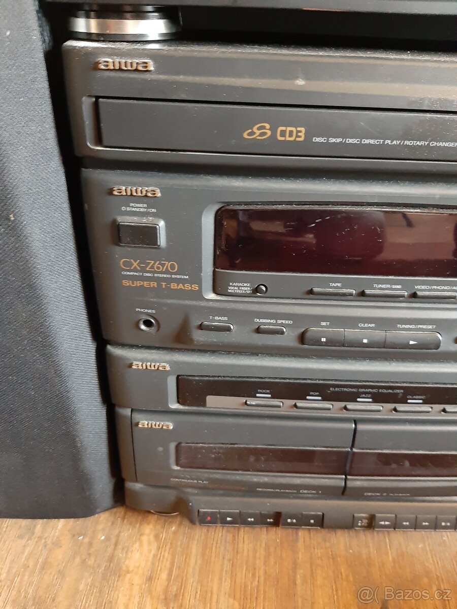 Prodám hifi věže aiwa s reprobedny