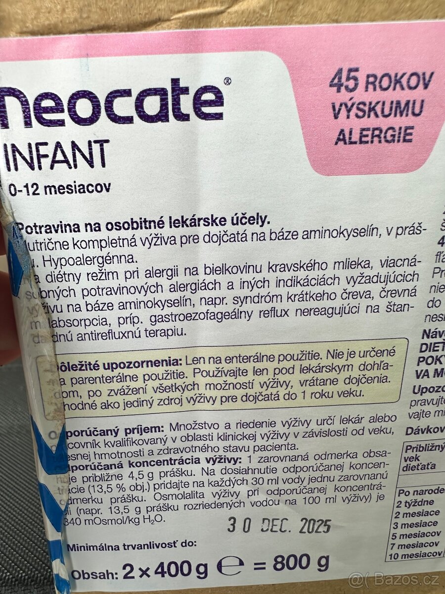 Neocate infant 0-12 měsíců