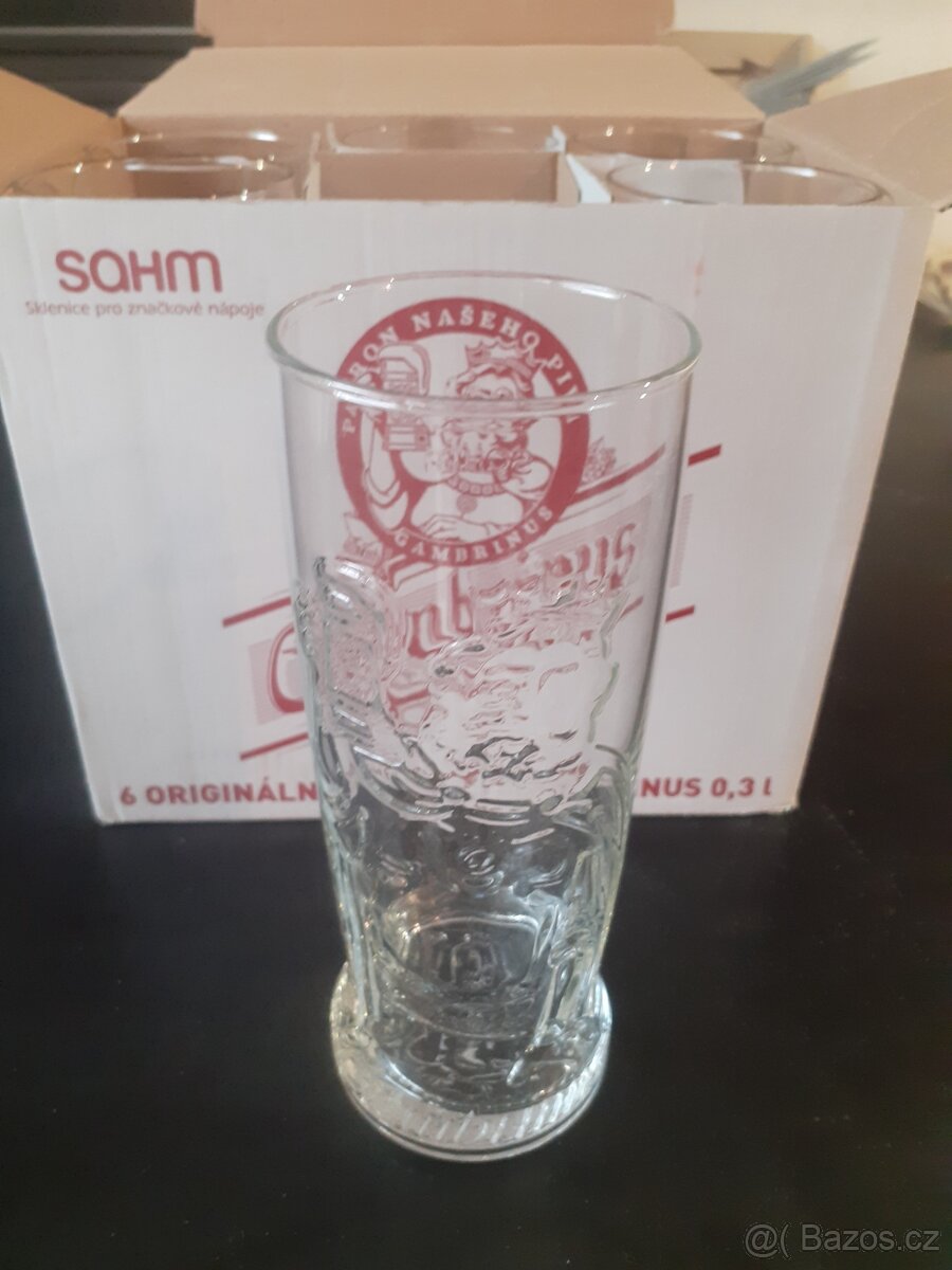 Sklenice pivní gambrinus