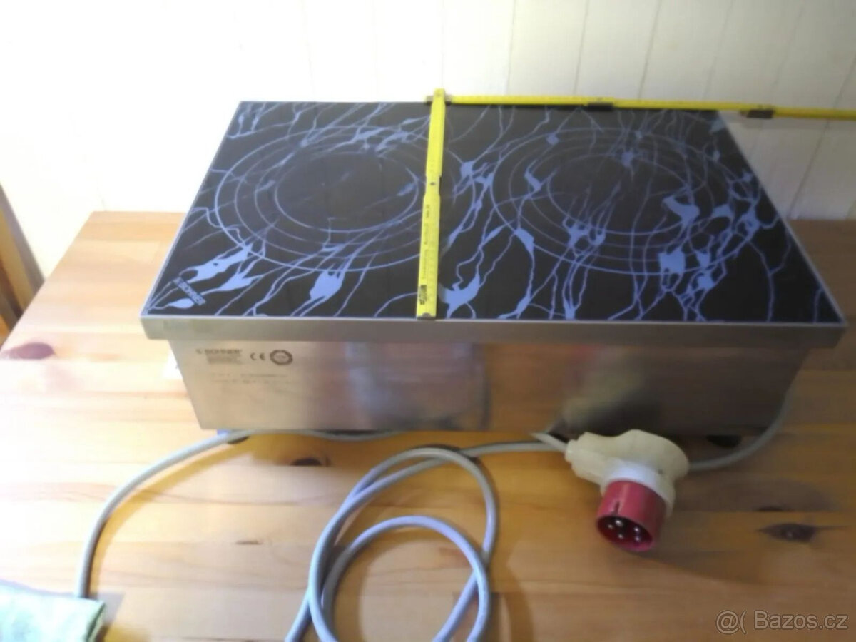 Duální indukční vařič Bohner Profi 2 x 3,5 kW 400V, ŠxHxV 40