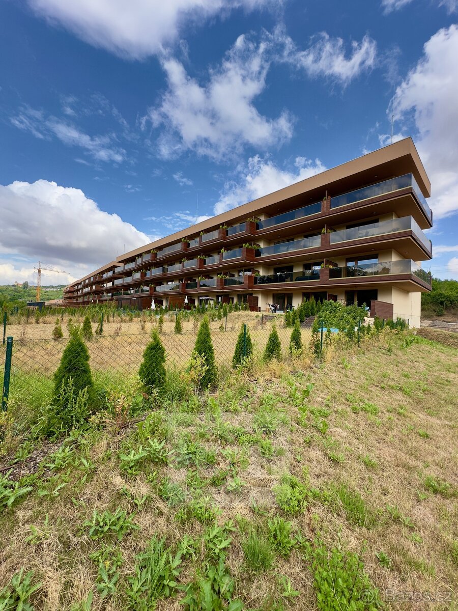 Pronájem bytu 1+kk, 35 m2, terasa 10 m2, zahrada 130 m2, GS