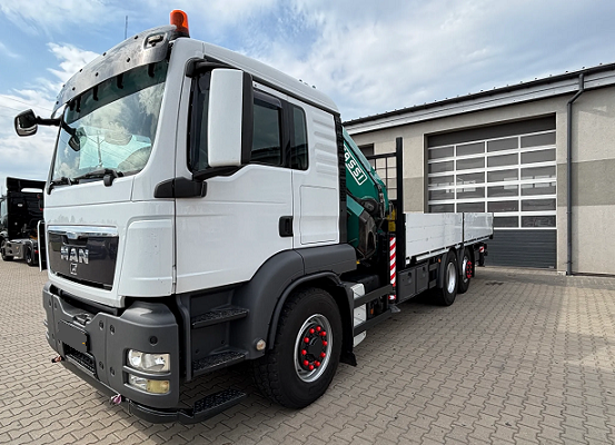 MAN TGS 26.440 6x4H - valník s hydraulickou rukou FASSI