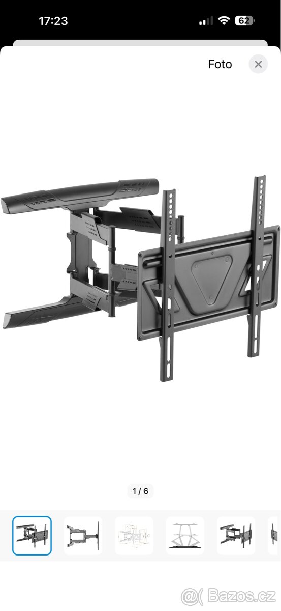 Drzak Tv AlzaErgo M445B Ultra Slim kloubový 32"-70"