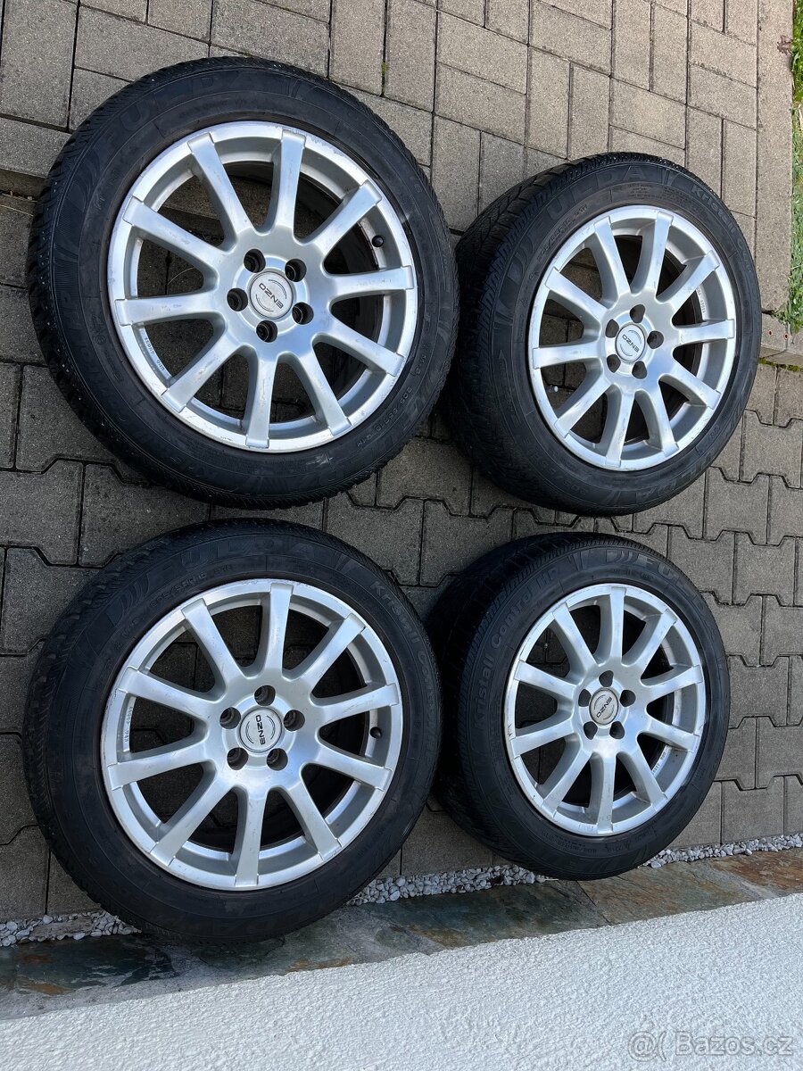 4x litá kola 5x100 R16, zimní pneu