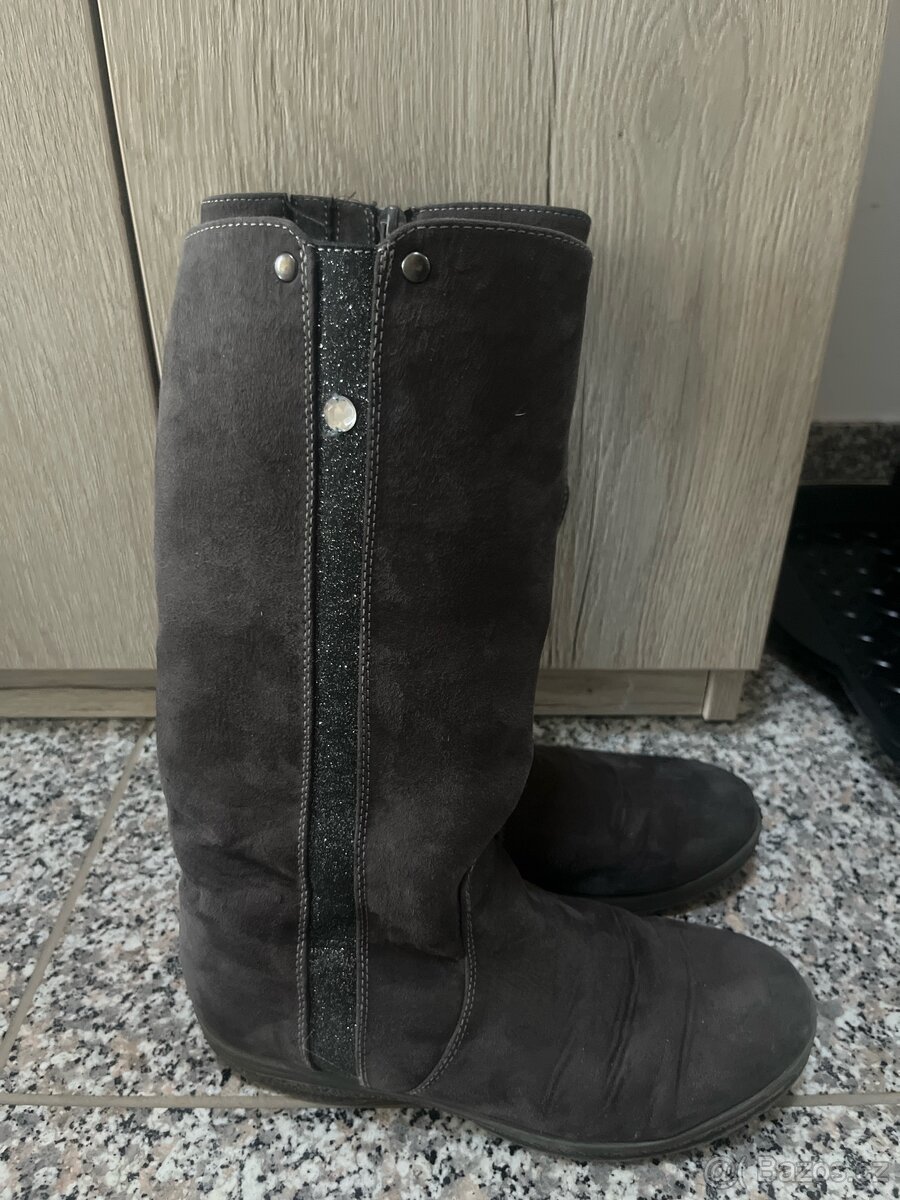 Dívčí kozačky semišové Graceland vel. 35