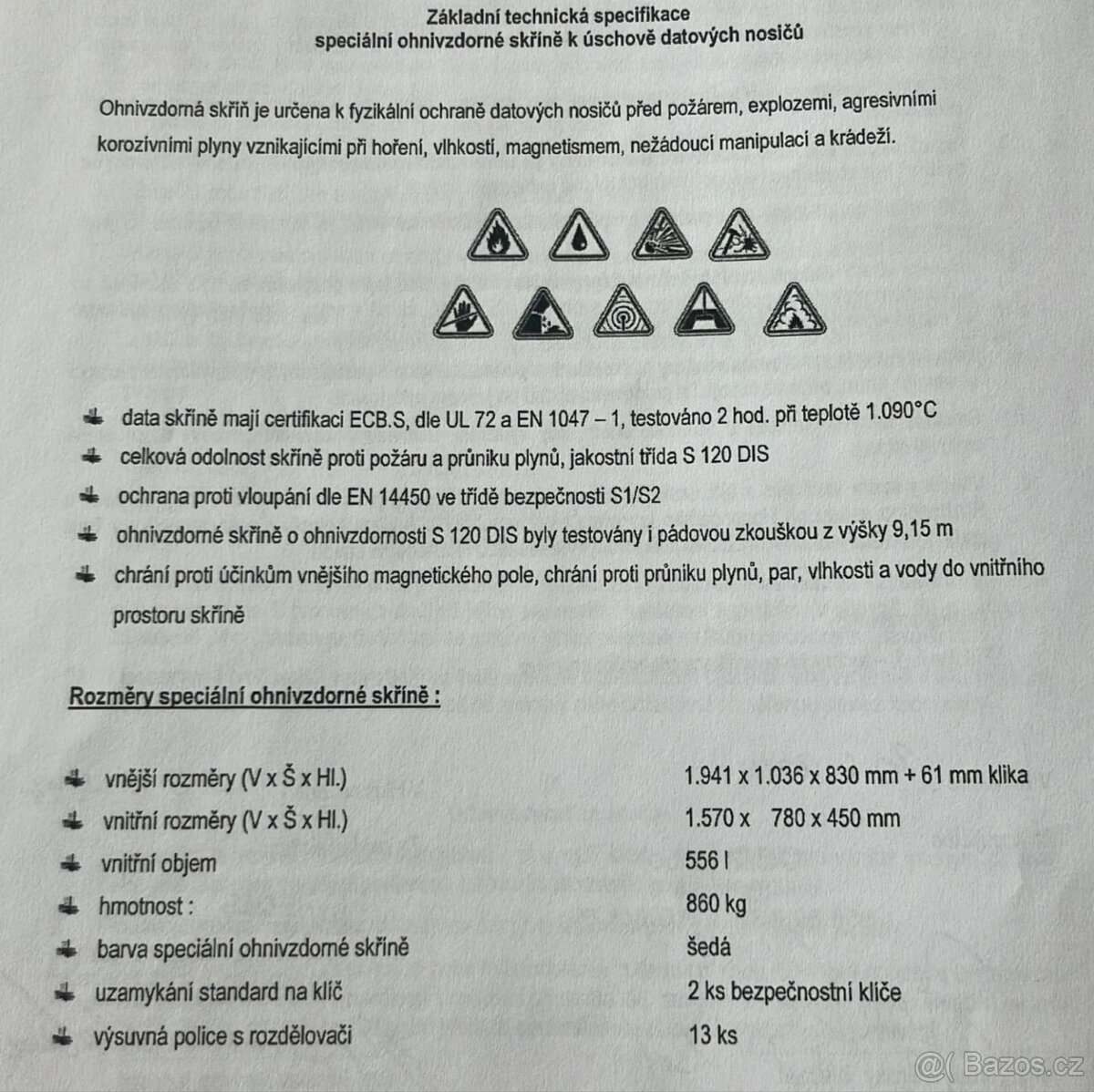 Trezor - trezorová skříň