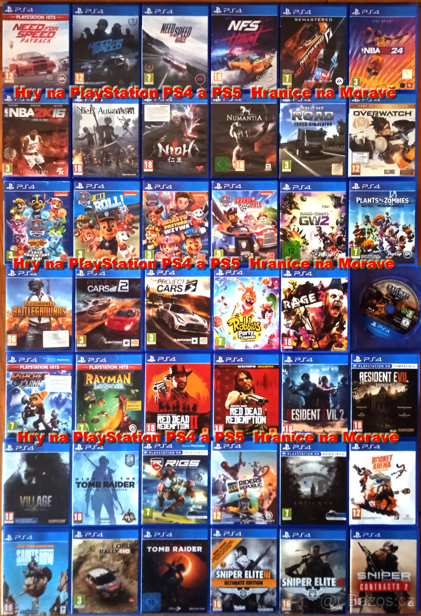 Hry na Playstation PS4 a PS5 - 3.část