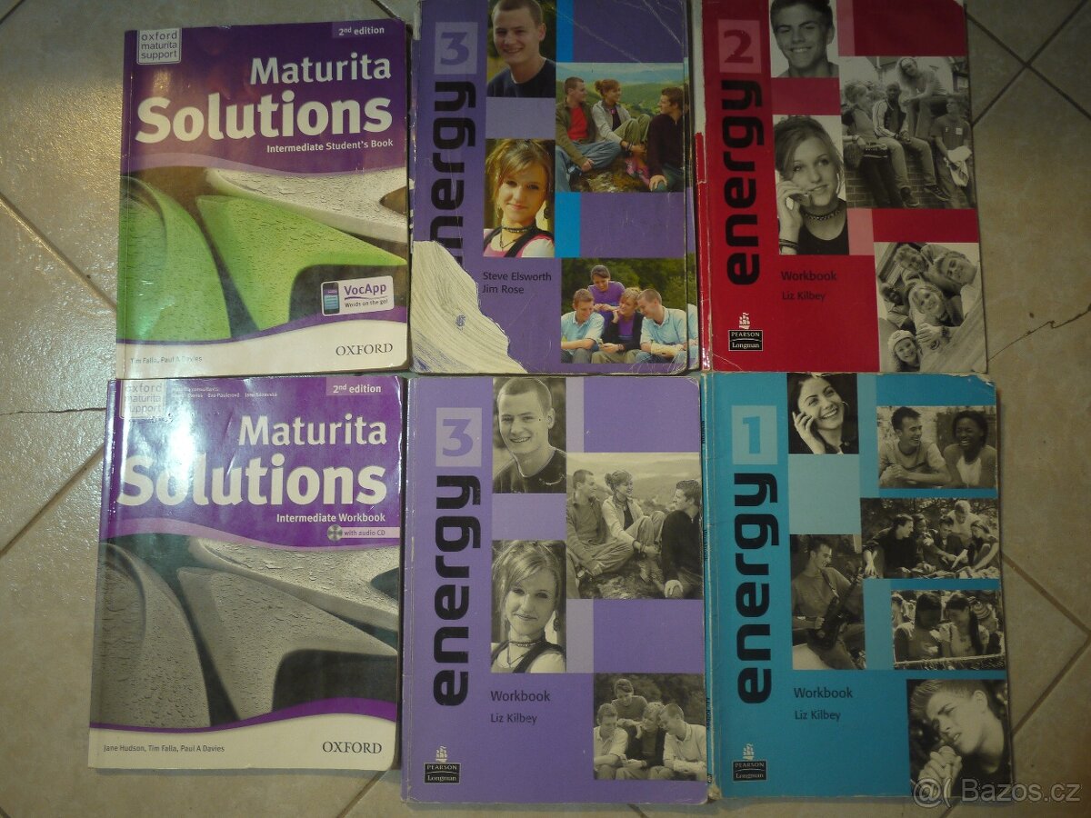 Učebnice, pracovní sešity AJ Energy, Maturita Solutions