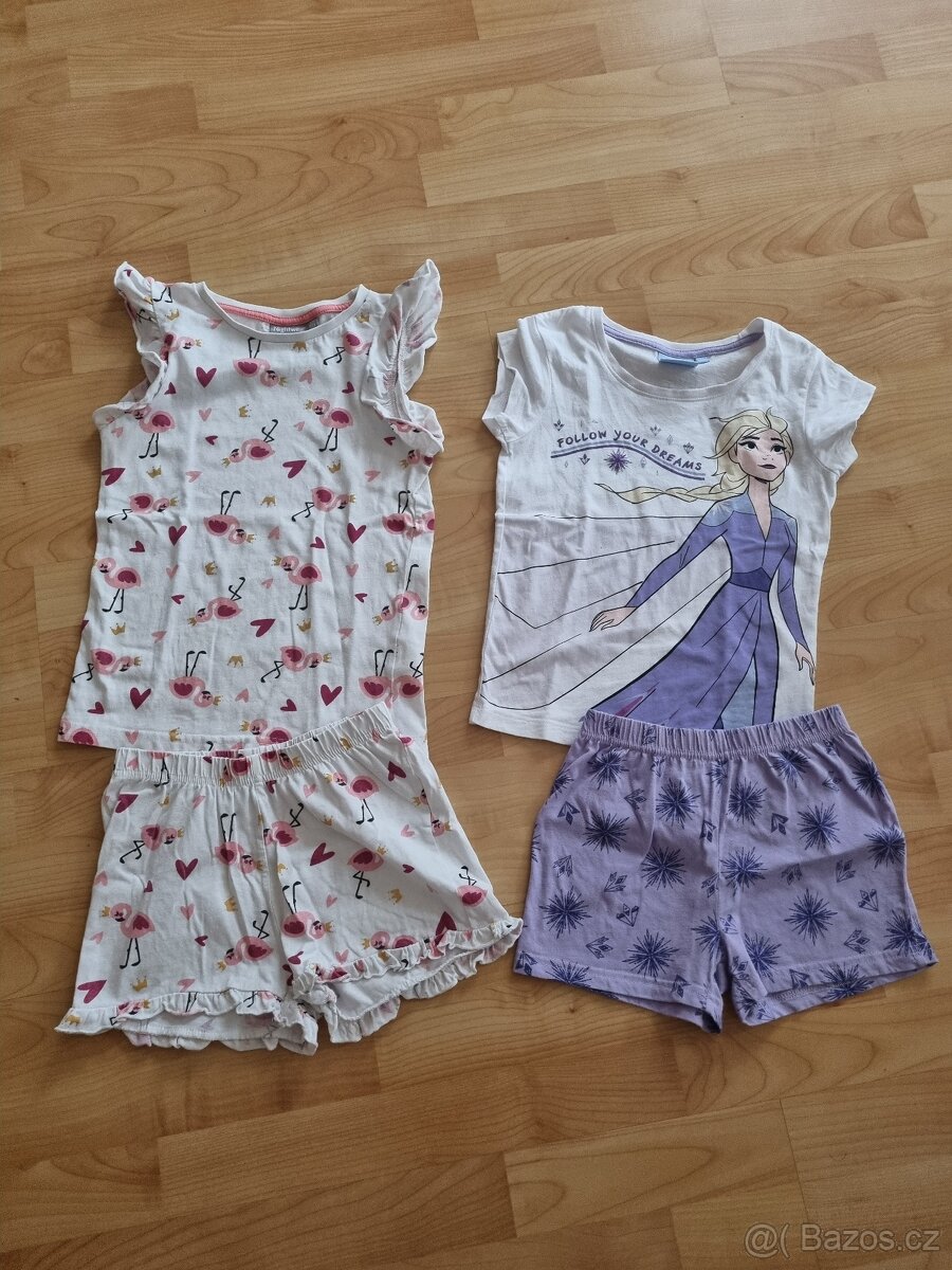 Holčičí pyžama 2x set - vel. 122/128