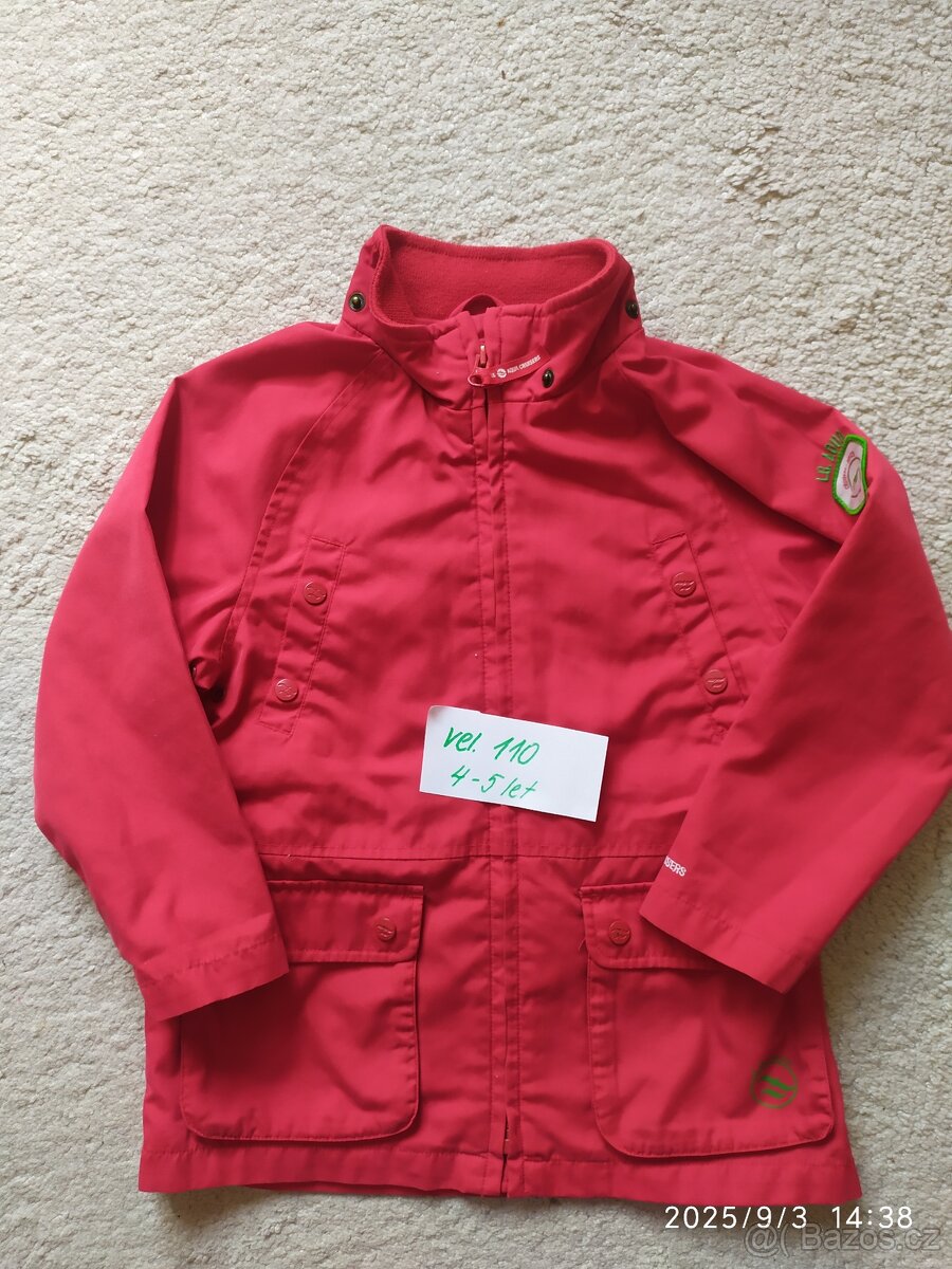 Jarní/podzimní dívčí bunda vel. 110