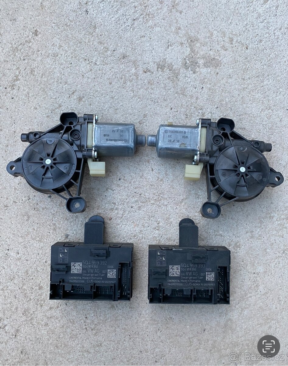 Motorky + jednotky oken Octavia 3 / Rapid