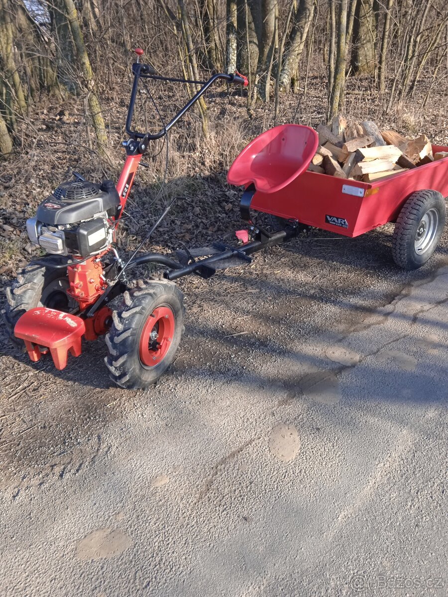 Malotraktor Vari Honda + sklápěcí přívěs
