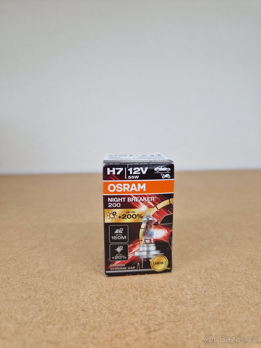 Autožárovka Osram Night Breaker 200% H7