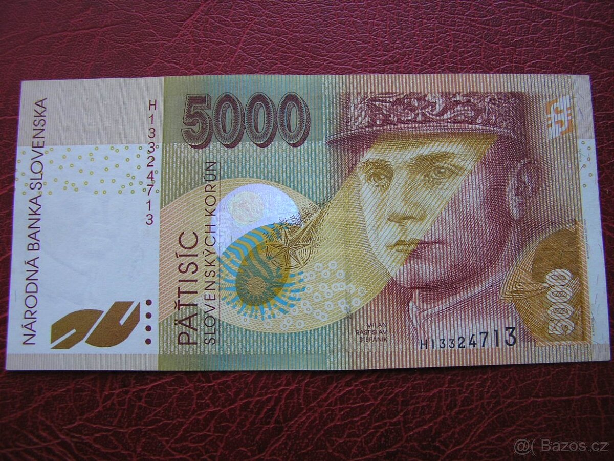 SLOVENSKÁ REPUBLIKA: VZÁCNA_ 5000 SK-1999 ser.H