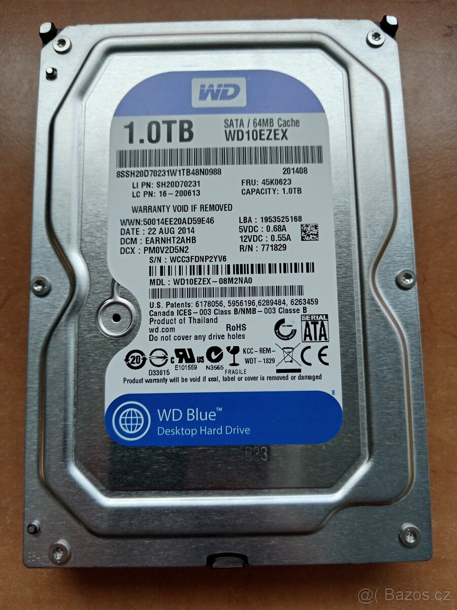 HDD WD Blue 1TB, WD10EZEX