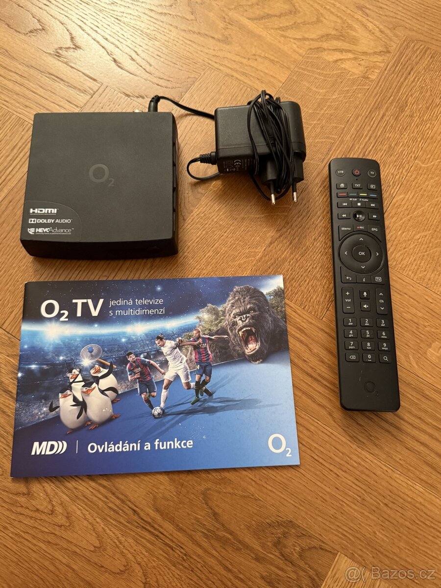 O2 settop box s dalkovým ovladačem