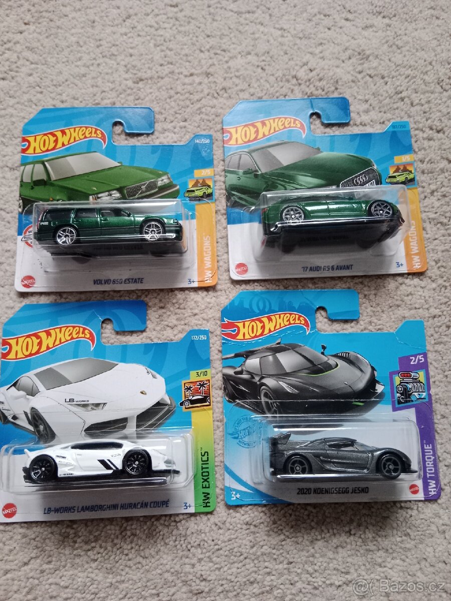 Hot wheels koenigsegg, Audi, Volvo, Lamborghini