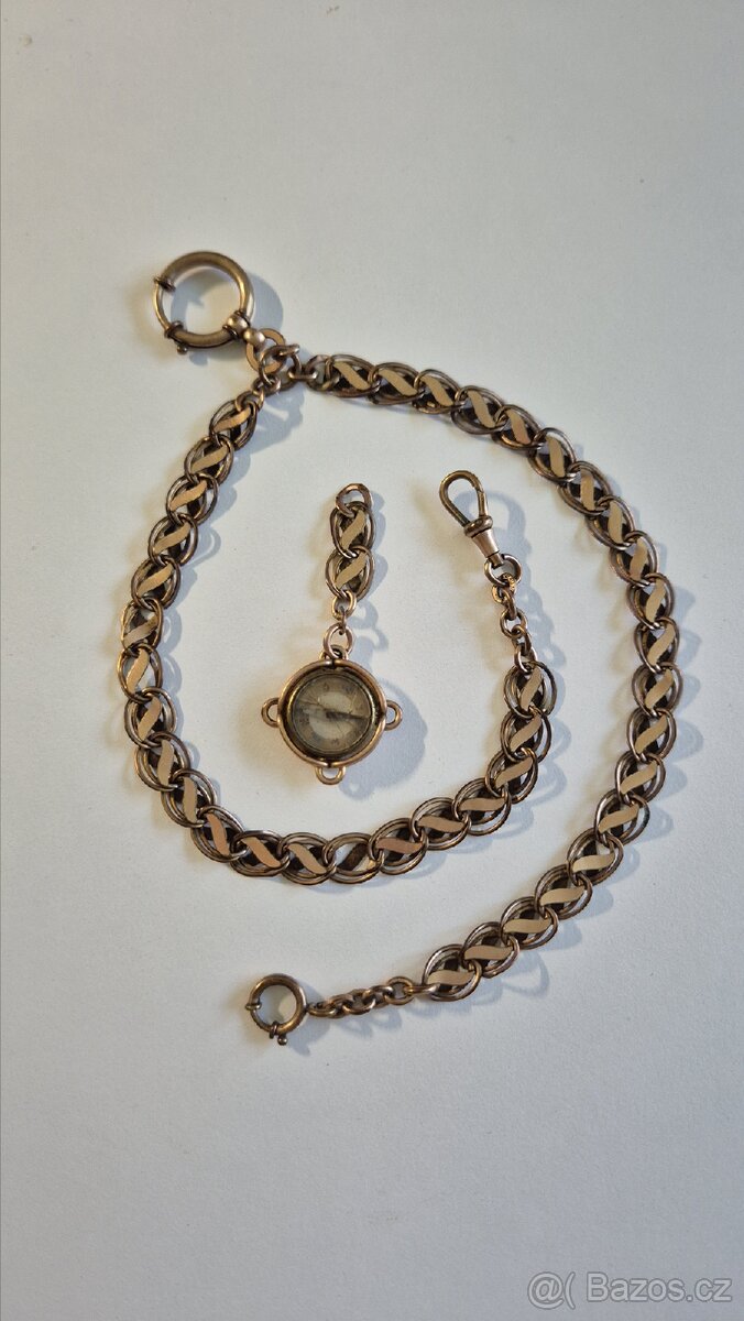 Dvojitý šatlén k hodinkám