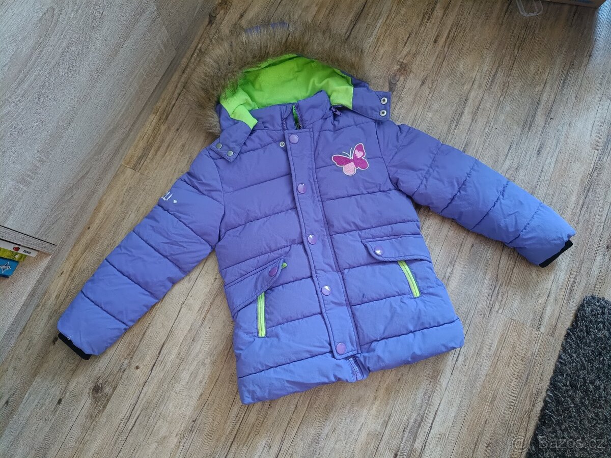 Zimní bunda , dívčí fialová