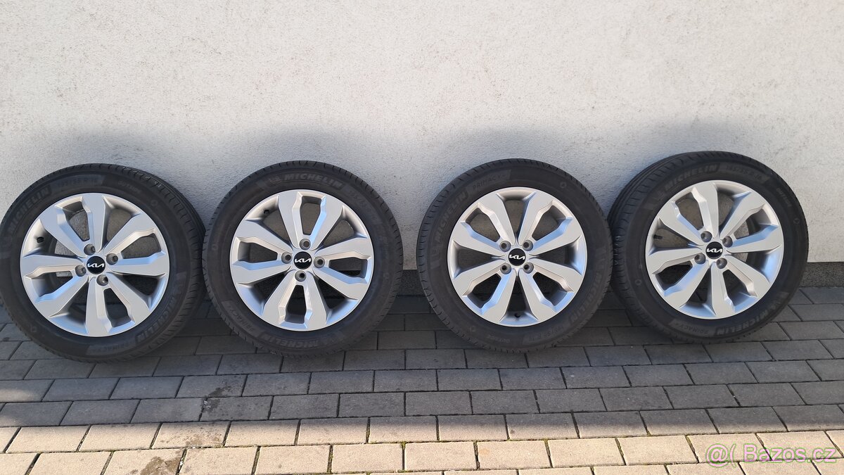 Prodám original letni alukola Kia Rio 4x100 195 55  16
