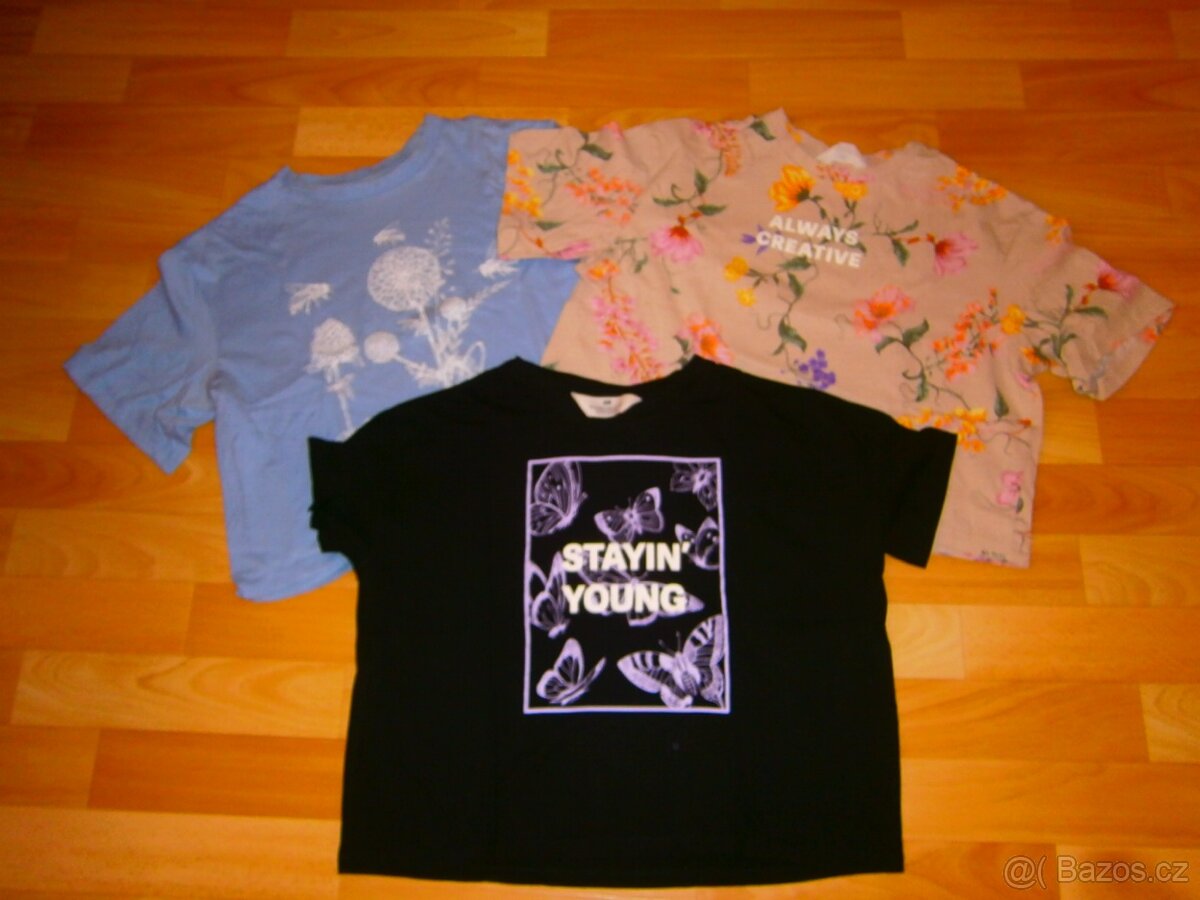 Parádní trička crop top vel.158/164 zn.HaM