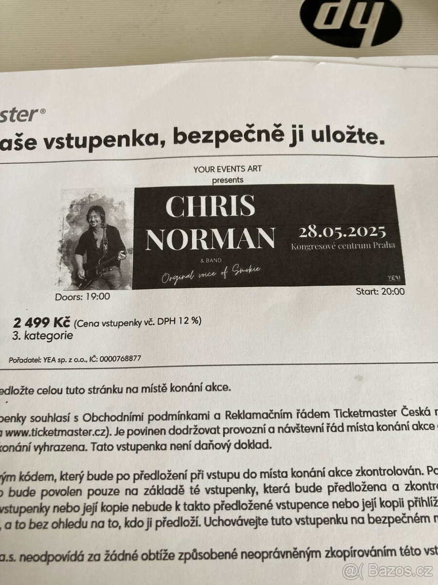 Lístky na Chris Norman