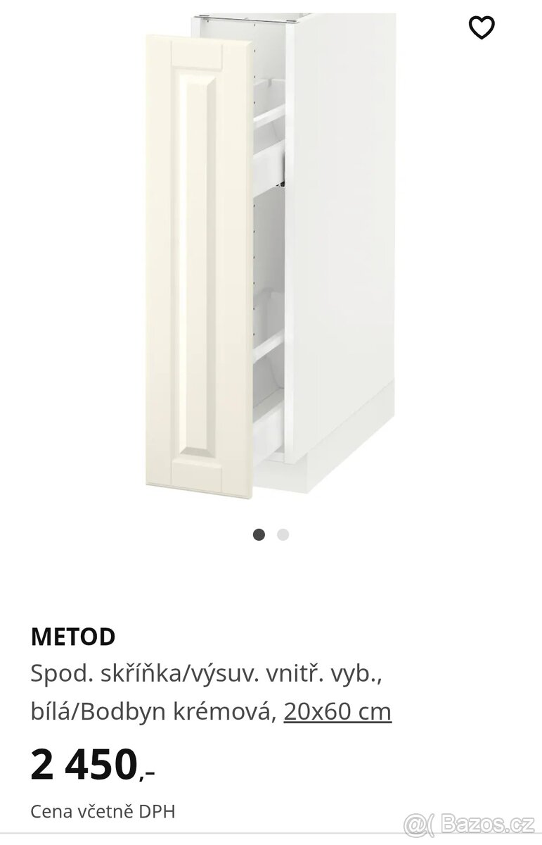 spodni kuchyňská skříňka ikea metod bodbyn